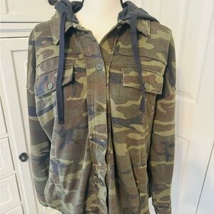 Thread and Supply jersey knit hooded jacket